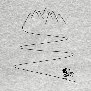 mountain bike bicycle cycling mountain biker cyclist mountains gift T-Shirt